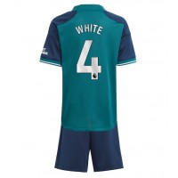 Arsenal Ben White #4 Tretí Detský futbalový dres 2023-24 Krátky Rukáv (+ trenírky)